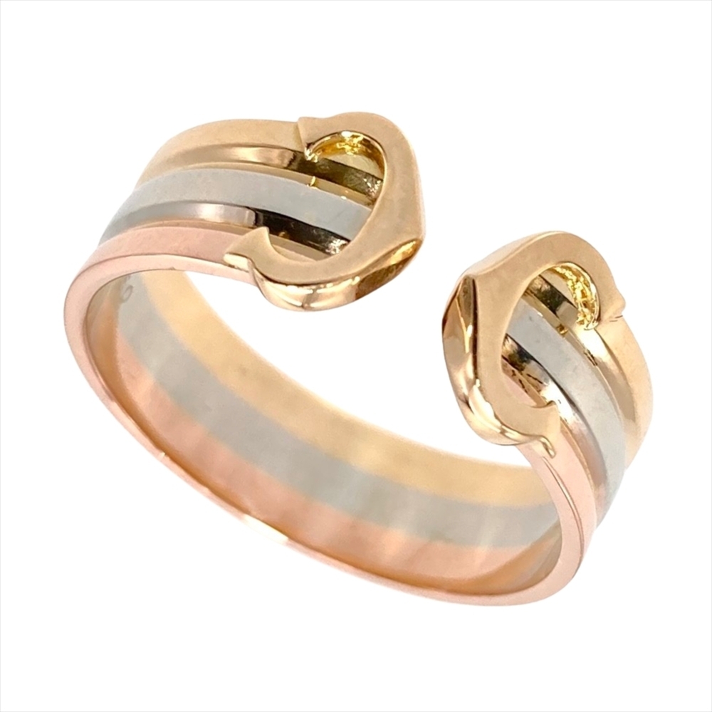 CARTIER 18k Gold 2C Ring #52